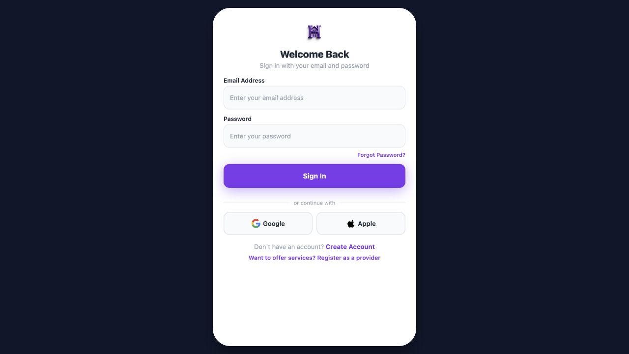 House Help public website preview